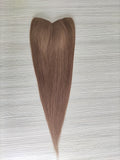 15X17cm V Part Mono Base Remy Human Hair Topper Full Hand-Tied Brilliantwigs