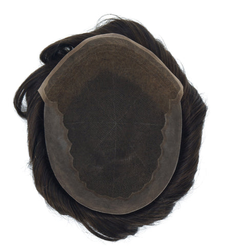 Q6 Toupee for Men丨 Swiss Lace with Thin Skin Hairpieces for Thinning Hair Brilliantwigs