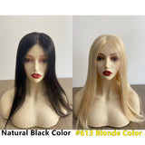 4x4” Silk Top Virgin Hair Wig with Wefted Back  Medical Silicone Wig - Brilliantwigs