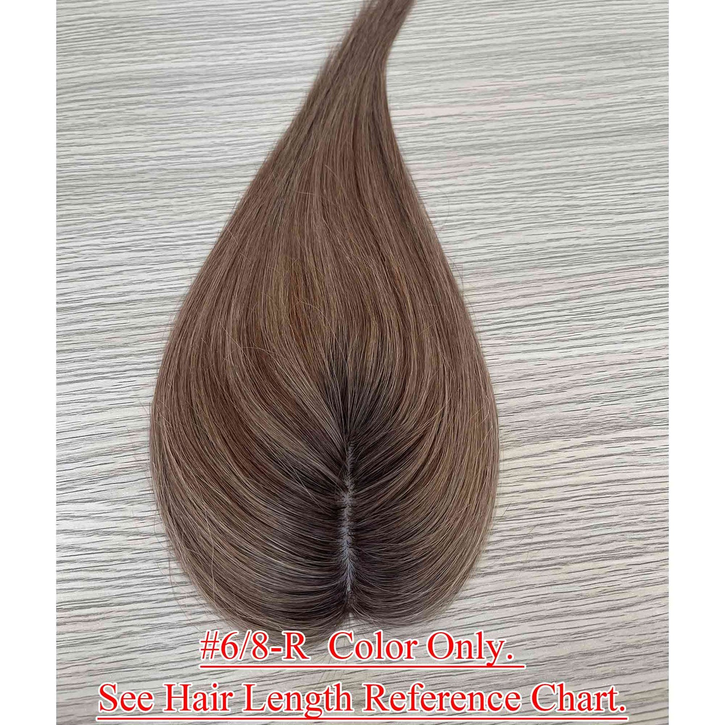 5x3 inch Hand Tied MONO Base Remy Human Hair Topper - Brilliantwigs