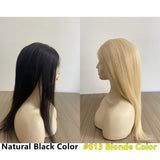 4x4” Silk Top Virgin Hair Wig with Wefted Back  Medical Silicone Wig - Brilliantwigs