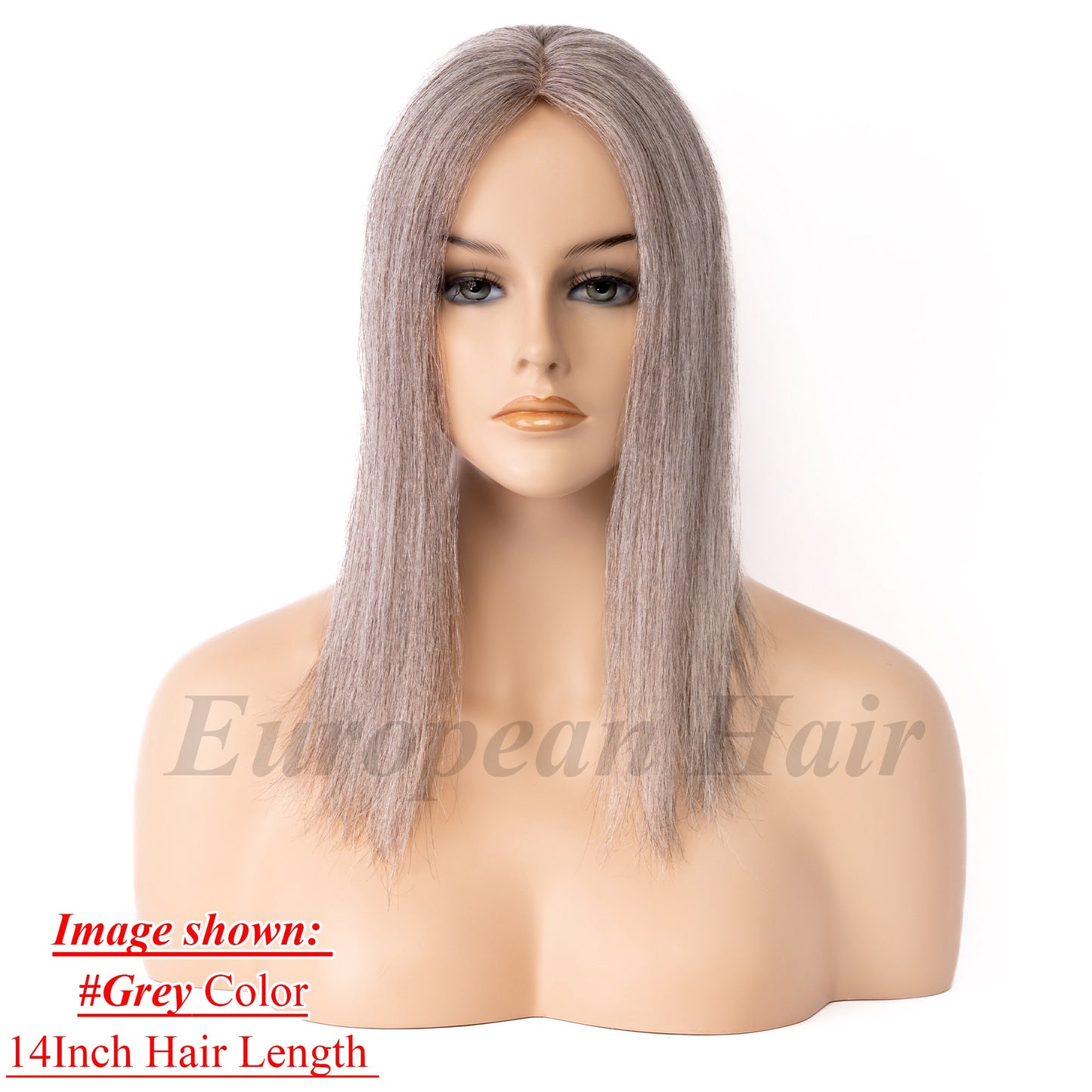 European Hair 8x8 inch Silk Top with Weft Base Hair Topper Best Choice Natural Looking