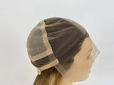 4x4" Silk Top Full Lace Wigs for Women Full Hand Tied Real Virgin Human Hair Kosher Jewish Wig