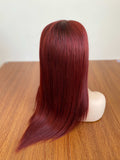 Full Lace Wig for Women 100% Real Virgin Human Hair Full Hand Tied Jewish Wig without Silk Part
