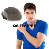 Q6 Toupee for Men丨 Swiss Lace with Thin Skin Hairpieces for Thinning Hair Brilliantwigs