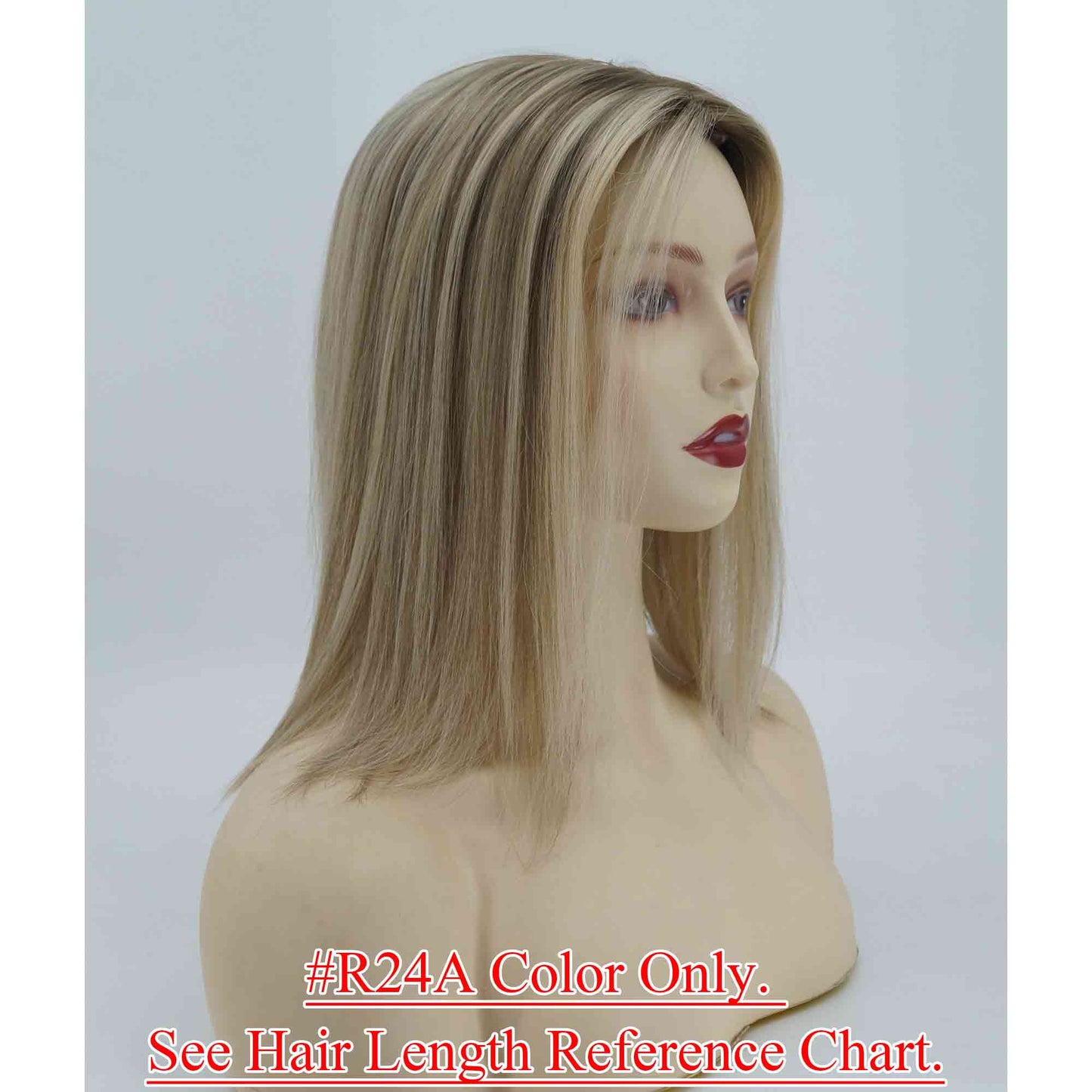4x4” Silk Top Virgin Hair Wig with Wefted Back Medical Silicone Wig - Brilliantwigs