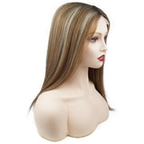 6x6.5 inch Full Silk Base Lace Front Remy Human Hair Topper 100% Hand Tied Brilliantwigs