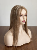 8x8 inch Silk Top with Weft Base Remy Human Hair Topper Best Choice Natural Looking Brilliantwigs