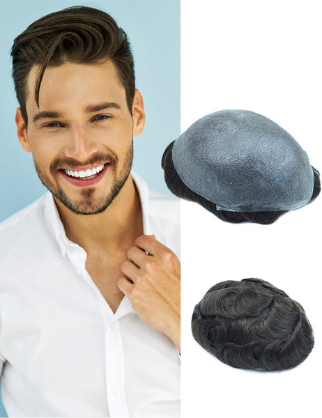 10'’x8" Thin Skin toupee - Brilliantwigs