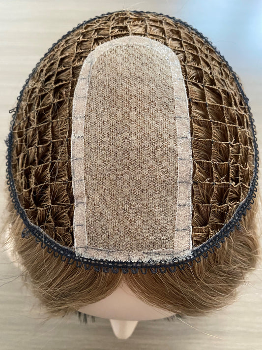 Brilliantwigs Fishnet Hair Toppers Silk Part Virgin Human Hair