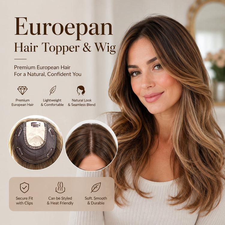 European Hair Topper & Wig