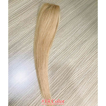 4.75x2 inch PU Base Remy Human Hair Topper Full Hand Tied 150% Density - Brilliantwigs