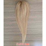 5.5x2.75 inch Full Silk Base Remy Human Hair Topper 100% Hand-Tied 150% Density