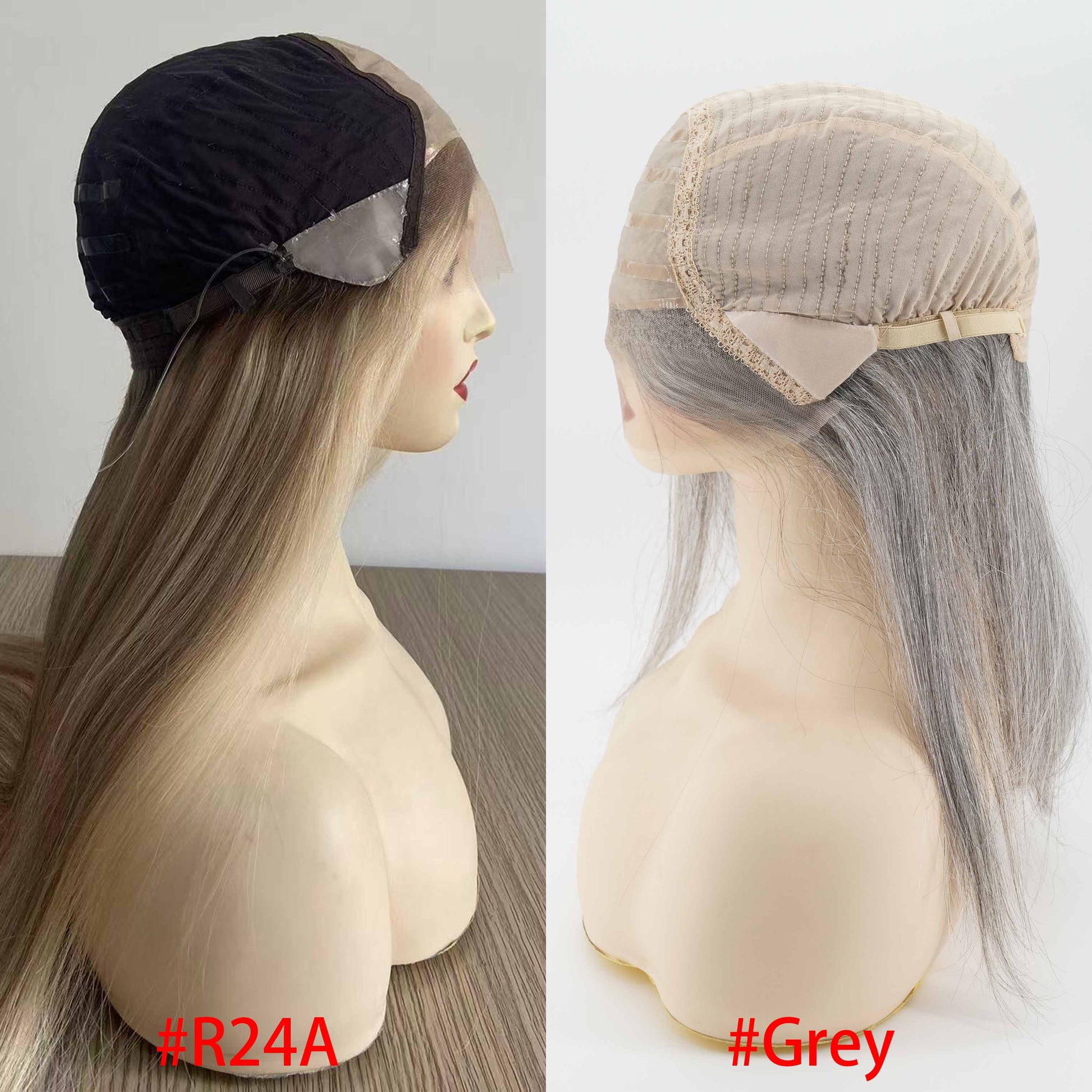 European Hair 4x4” Silk Top with Wefted Back Medical Silicone Wig - Brilliantwigs