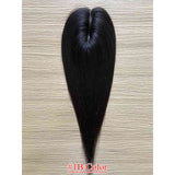 5.5x2.75 inch Full Silk Base Remy Human Hair Topper 100% Hand-Tied 150% Density