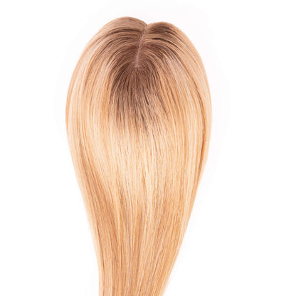 European Hair Topper 6x7 inch Full Silk Base 100% Hand Tied