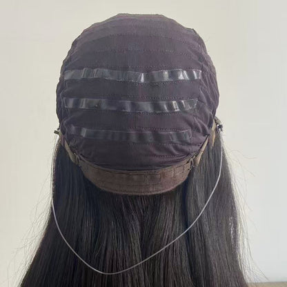 4x4” Silk Top Virgin Hair Wig with Wefted Back  Medical Silicone Wig - Brilliantwigs