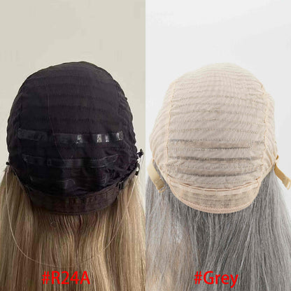 European Hair 4x4” Silk Top with Wefted Back Medical Silicone Wig - Brilliantwigs