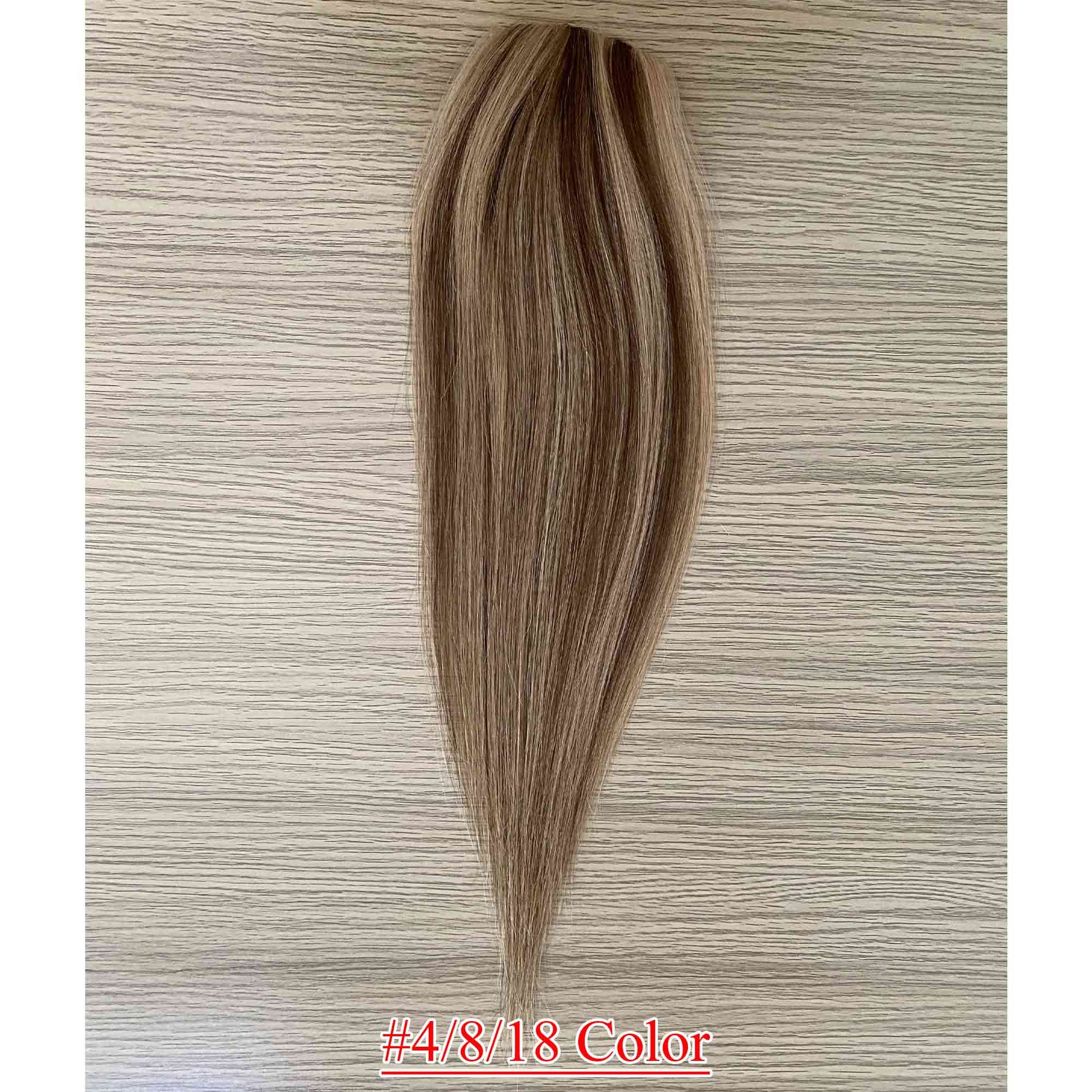 5x3 inch Full Silk Base Remy Human Hair Topper Samll Size 100% Hand Tied - Brilliantwigs