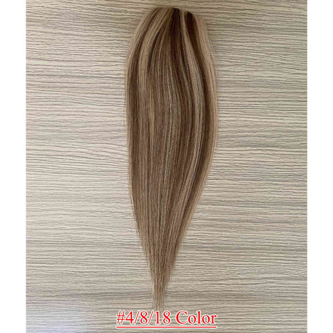 5x3 inch Full Silk Base Remy Human Hair Topper Samll Size 100% Hand Tied