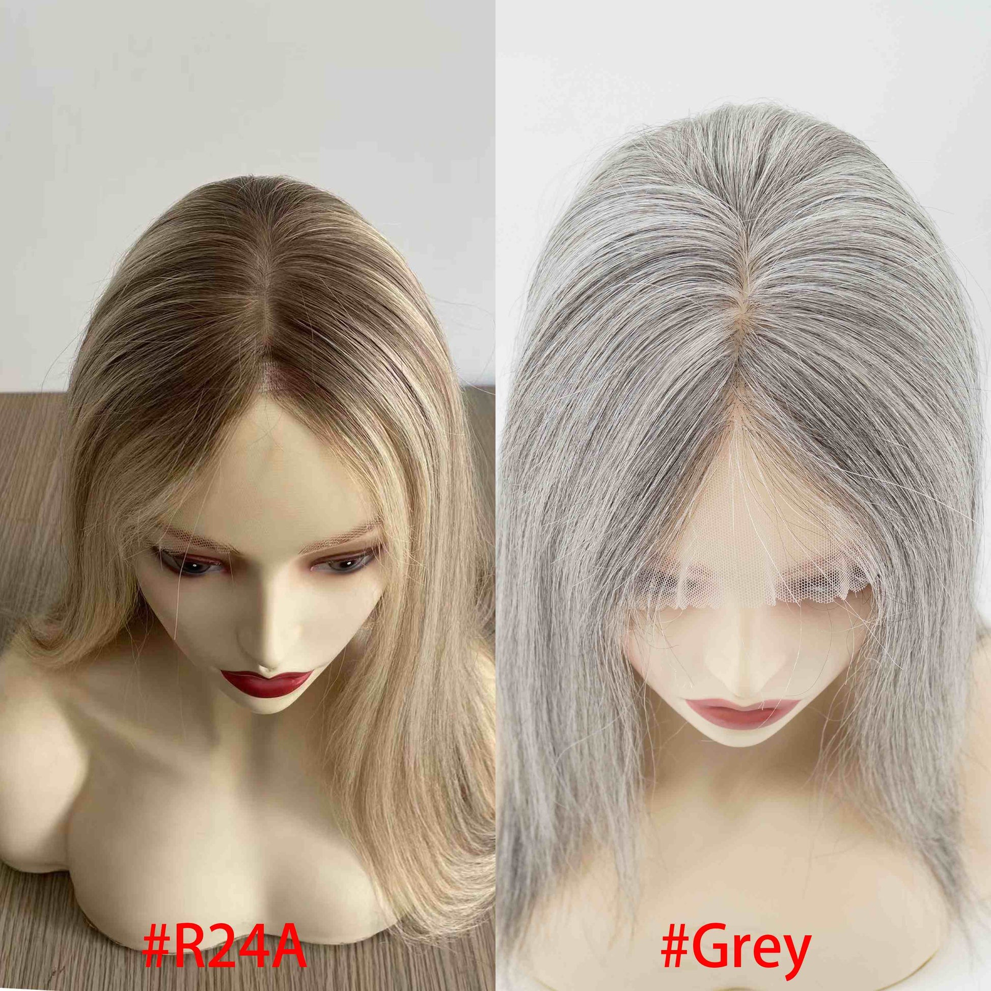 European Hair 4x4” Silk Top with Wefted Back Medical Silicone Wig - Brilliantwigs
