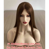 5x6 inch  Mono Base Remy Human Hair Topper 100% Full Hand Tied