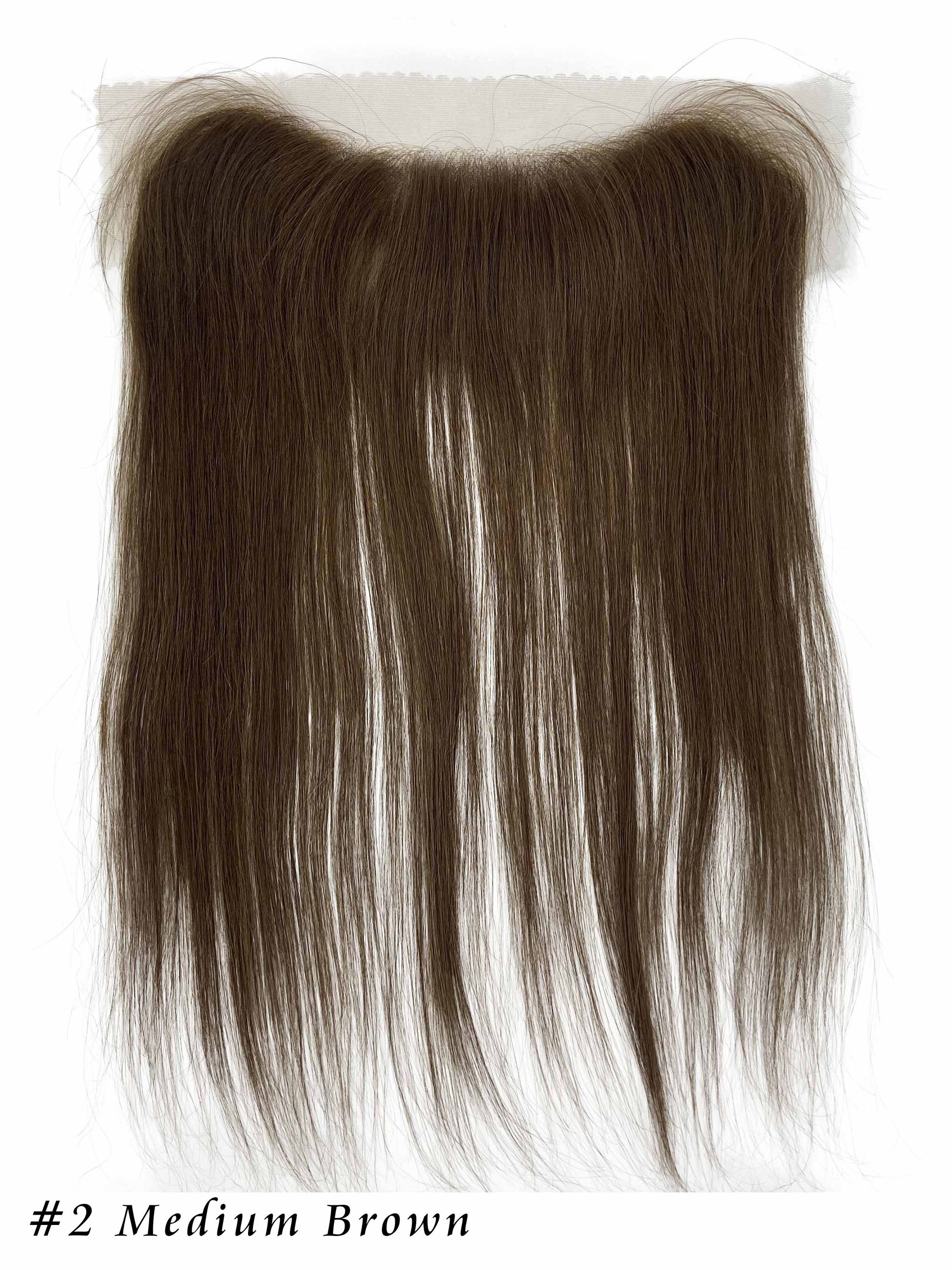28x4cm HD-Lace Frontal Hairlines Topper 100% Remy Human Hair Brilliantwigs