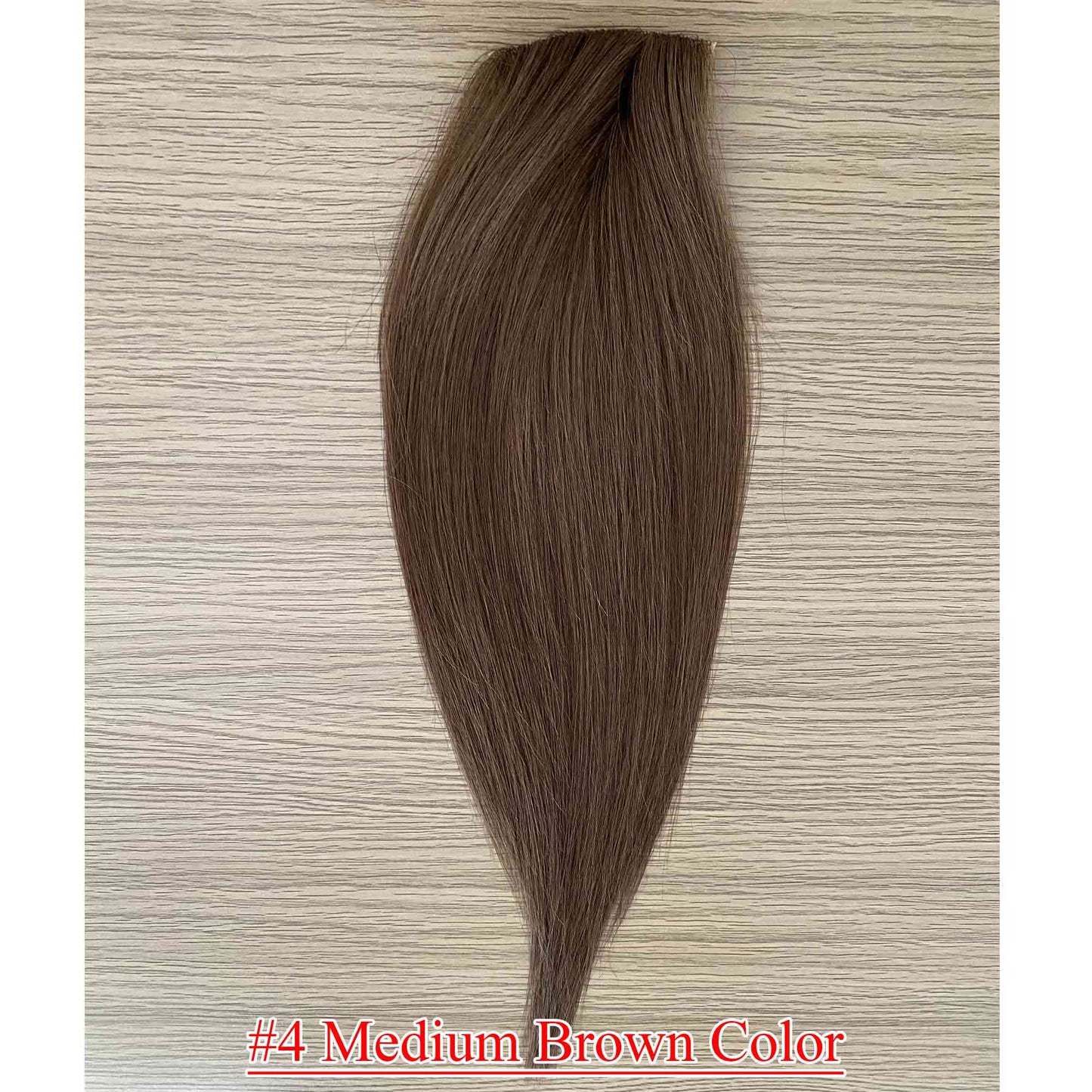 4.75x2 inch PU Base Remy Human Hair Topper Full Hand Tied 150% Density - Brilliantwigs