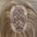 5x3 inch Hand Tied MONO Base Virgin Human Hair Topper