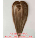 5x3 inch Full Silk Base Remy Human Hair Topper Samll Size 100% Hand Tied