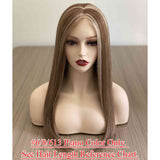 4x4 inch Silk Top Full Lace Wigs Full Hand Tied Remy Human Hair for Women