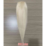 5.5x2.75 inch Full Silk Base Remy Human Hair Topper 100% Hand-Tied 150% Density