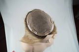 6"x 7" Full Silk Base Virgin Human Hair Topper 100% Hand Tied