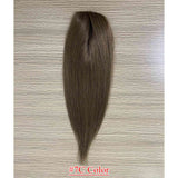 5.5x2.75 inch Full Silk Base Remy Human Hair Topper 100% Hand-Tied 150% Density