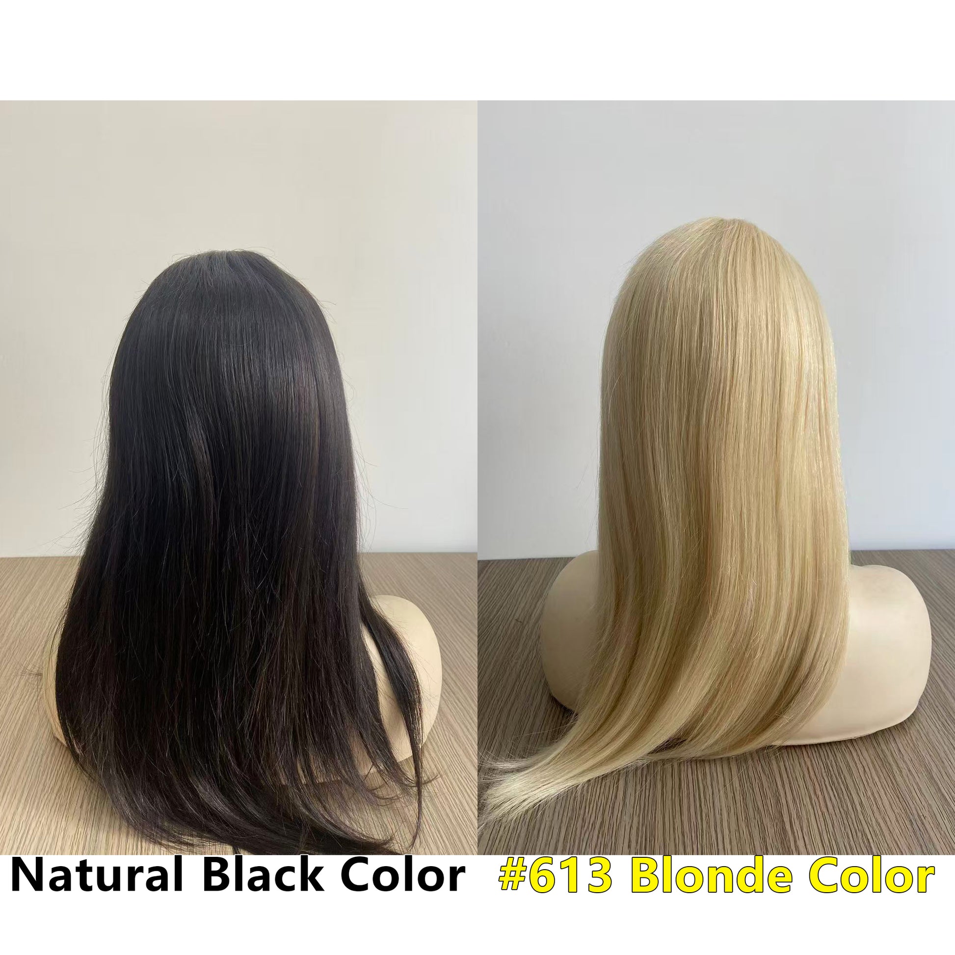 4x4” Silk Top Virgin Hair Wig with Wefted Back  Medical Silicone Wig - Brilliantwigs