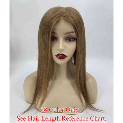 4x4inch Silk Top Full Lace Cap Medical Silicone Wig 100% Remy Human Hair Full Hand Tied - Brilliantwigs