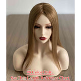 5x3 inch Full Silk Base Remy Human Hair Topper Samll Size 100% Hand Tied