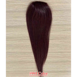 5.5x2.75 inch Full Silk Base Remy Human Hair Topper 100% Hand-Tied 150% Density