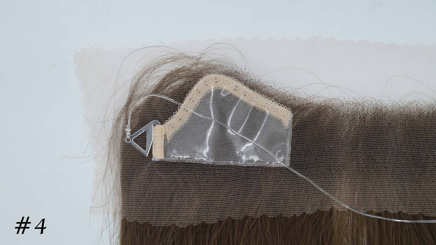 28x4cm HD-Lace Frontal Hairlines Topper 100% Remy Human Hair Brilliantwigs