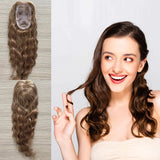 European Hair Topper Loose Wave 5x3 inch Hand Tied MONO Base