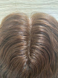 European Hair Topper Loose Wave 5x3 inch Hand Tied MONO Base