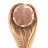 European Hair Topper 6x7 inch Full Silk Base 100% Hand Tied - Brilliantwigs