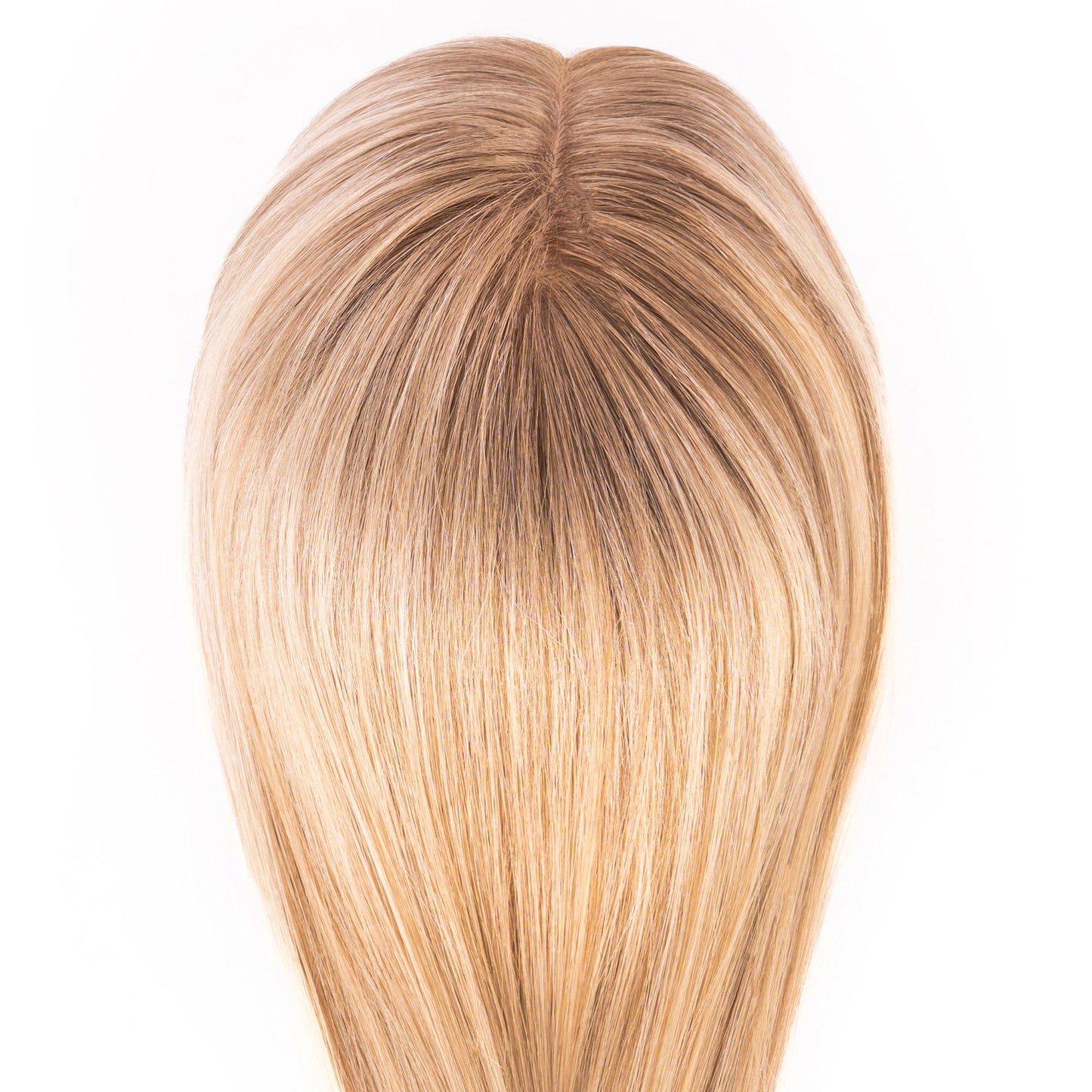 European Hair Topper 6x7 inch Full Silk Base 100% Hand Tied - Brilliantwigs