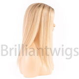 European Hair Topper 6x7 inch Full Silk Base 100% Hand Tied - Brilliantwigs