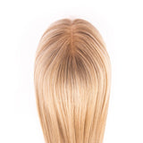 European Hair Topper 6x6.5 inch Full Silk Base Lace Front 100% Hand Tied - Brilliantwigs