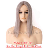 European Hair Topper 8x8 inch Silk Top with Weft Base Best Choice Natural Looking - Brilliantwigs