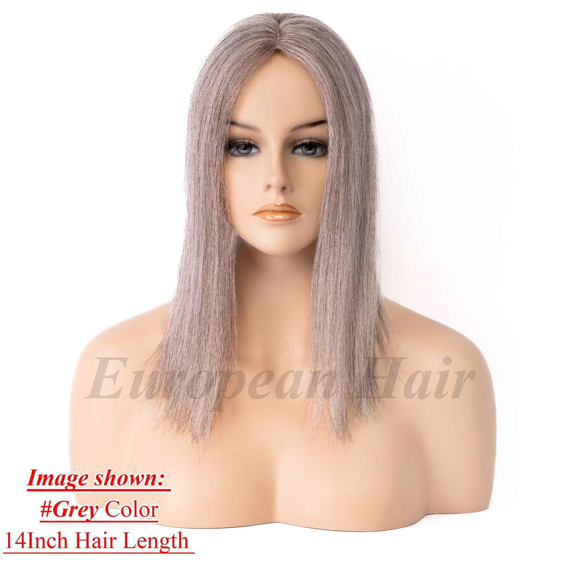 European Hair 8x8 inch Silk Top with Weft Base Hair Topper Best Choice Natural Looking - Brilliantwigs