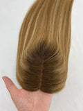 5"x6"  Mono Base Virgin Human Hair Topper 100% Full Hand tied