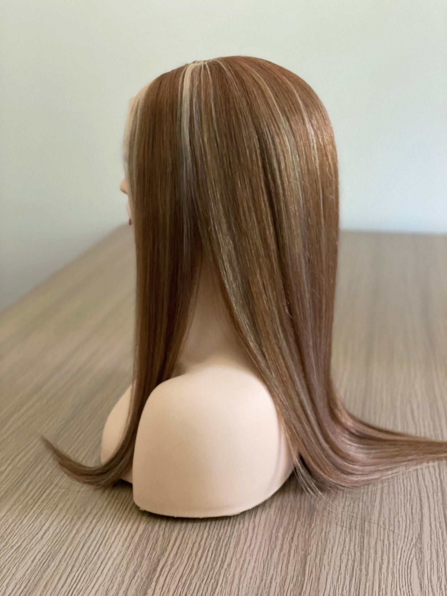 4x4" Silk Top Full Lace Wigs for Women Full Hand Tied Real Virgin Human Hair Kosher Jewish Wig