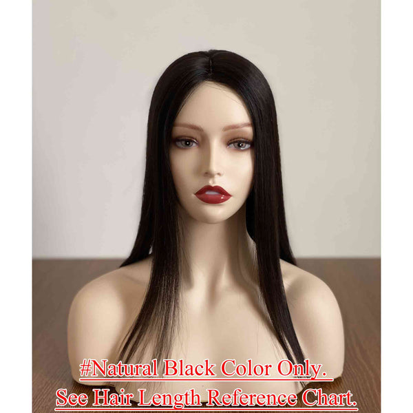 5x6 inch  Mono Base Remy Human Hair Topper 100% Full Hand Tied